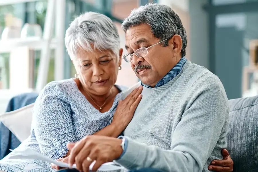 Cancer patient receiving comfort and practical support